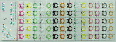 De kleurrijke Stickers van de Kalenderherinnering voor Programma maken Vinylmateriaal waterdicht
