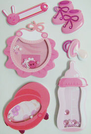 De matrijs sneed Roze Schudbeker Uitstekende Stuk speelgoed niet Giftige de Sticker Vastgestelde Brandkast van Stickerskawaii