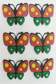 De buitensporige Verwarde 3d Vlinderstickers, maken Uw Eigen Bladen van de Douanesticker