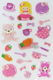Het Stuk speelgoed van het Kawaiimeisje Japanse Gezwollen Stickers voor Jonge geitjesodm Beschikbare OEM/ODM