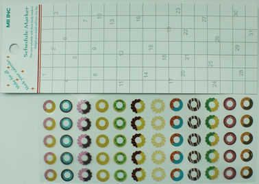 De gekleurde Stickers van de Kalenderherinnering, de UV Bestand Stickers van de Benoemingsherinnering