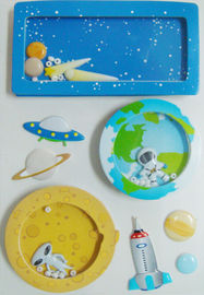 Het Stuk speelgoed van de zijdedruk Uitstekend Gezwollen Stickersdocument + pvc + Bergkristallen + HUISDIERENmateriaal